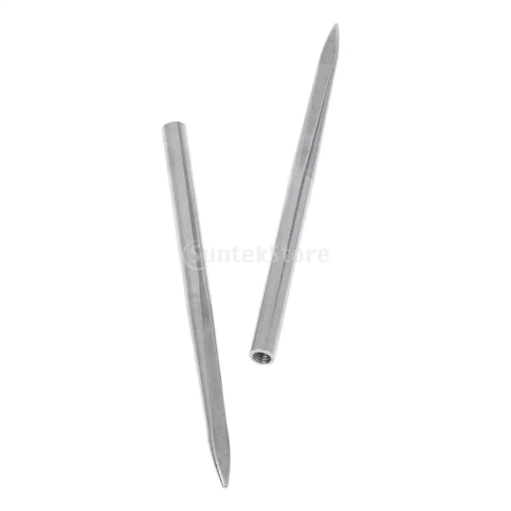 2pcs 80mm Long Stainless Steel Paracord Fid Lacing Stitching Needle with 2mm/3mm Hole Diameter