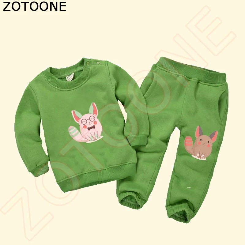 ZOTOONE нашивки в виде животных, мультипликационные нашивки с железным переводом, нашивки с вышивкой для детской одежды, Термоаппликации для одежды