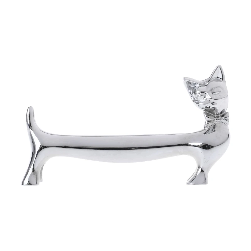 

Zinc Alloy Lovely Cat Chopstick Rest Rack Spoon Knife Fork Holder Home Kitchen Stand Storage Decoration Gift