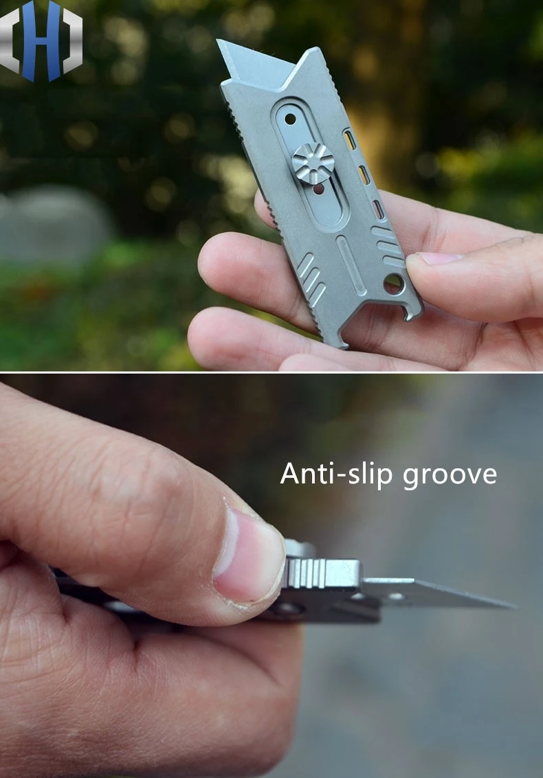 EDC из титанового сплава универсальный нож открывашка открытый инструмент бумажный резак портативный карманный нож