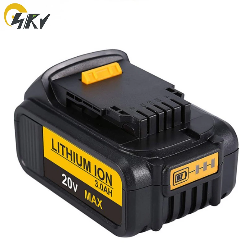 Новый литий ионный аккумулятор 20 в DCB200 DCB180 для электроинструментов Dewalt DCB201 DCB204