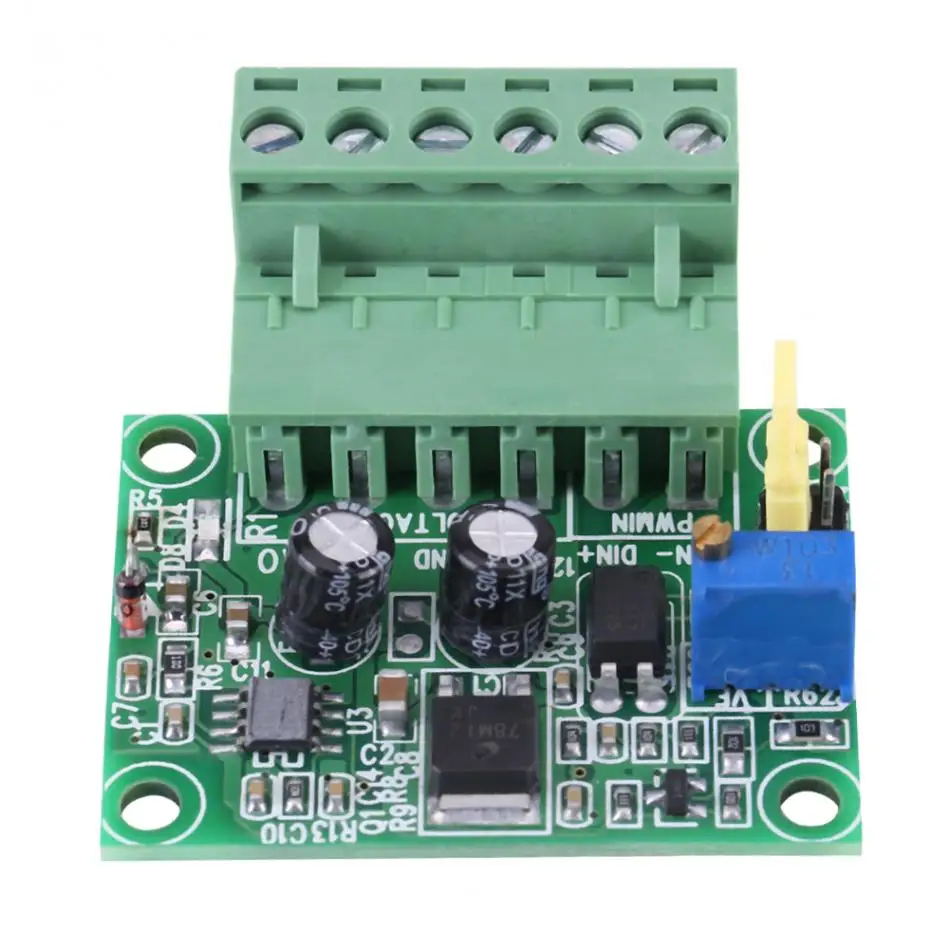 

PWM Signal to Voltage Converter 1-3KHZ 0-10V PWM Signal to Voltage Converter Module Digital Analog Board