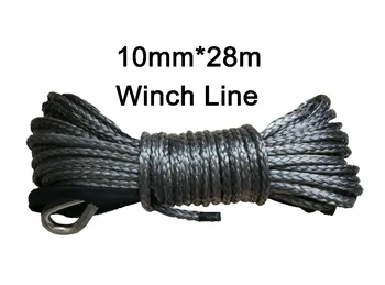 

10mm * 28m Synthetic Winch Line Cable Rope for ATV/UTV Towing Ropes