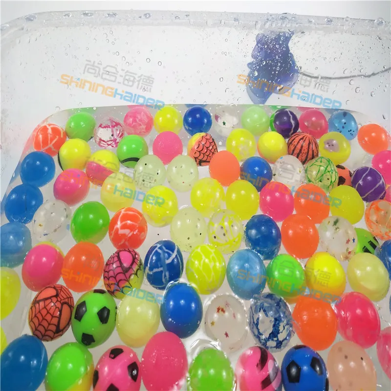 Buy 50PCS 25mm mixed color natural rubber bounce ball