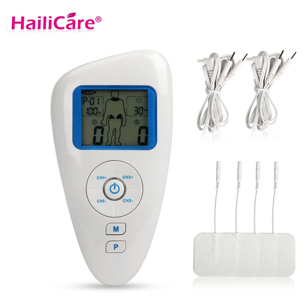 Digital Therapy Machine Tens EMS Massager Portable Electronic Pulse ...
