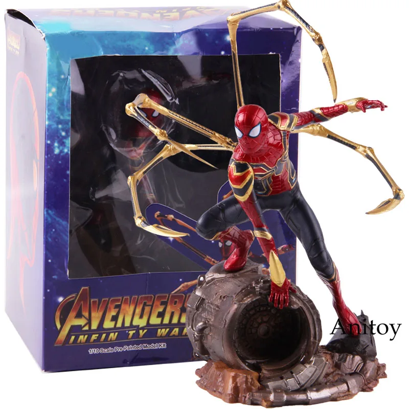 Koop Iron Studios Marvel Avengers Iron Spiderman 1 10 Schaal PVC Standbeeld Figuur Spider Man Action Figure Collectible Model Toy