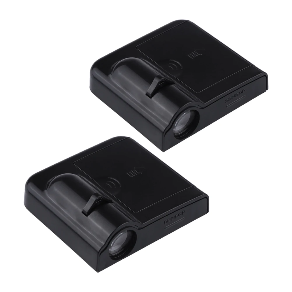 2pcs Universal Wireless LED Car Door Welcome Light Laser Projector Logo Lamp Ghost Shadow Bat man Battery Operated | Автомобили и