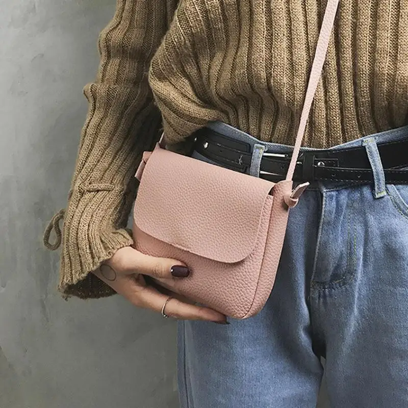العاشق-النساء مخلب لينة حقيبة حقيبة ساعي من الجلد المصقول الفتيات Crossbody حقيبة كتف الأزياء شنطة يد صغيرة المحمولة الهاتف السفر با