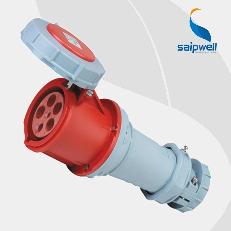 

Wholesale Saipwell 32A 400V 5P (3P+N+E) IP67 waterproof industrial socket EN / IEC 60309-2 generator socket plug SP1121