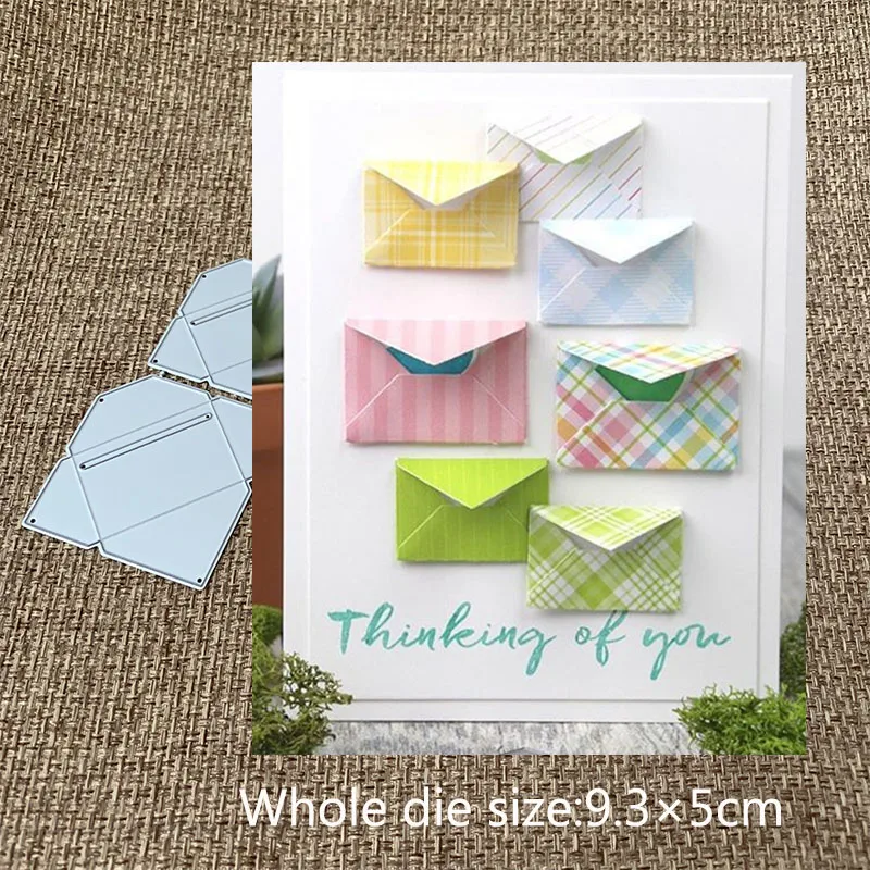 

New Design Craft Metal Cutting Dies cut die 2pcs Pop Folded envelope Scrapbooking Album DIY Paper Card Craft Embossing Die Cuts