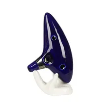 Ocarina Legend of Zelda керамический альт Ключ C 12 отверстий окарина время флейта синий окарина Музыкальные инструменты