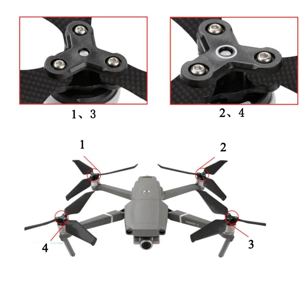 redução ruído carbono pá dji acessórios