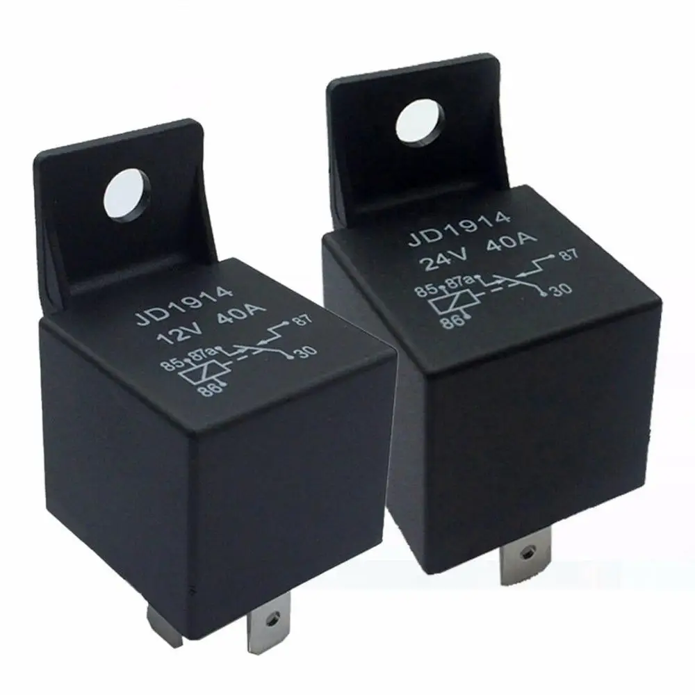 40A 12/24V 5 Pin Waterproof Car Auto Relay Long Life Automotive Relays Mayitr Normally Open Relay for Head Light Air Conditioner