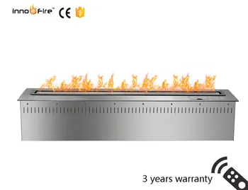 

48 inch Long silver or balck intelligent remote control smart ethanol kominek elektryczny