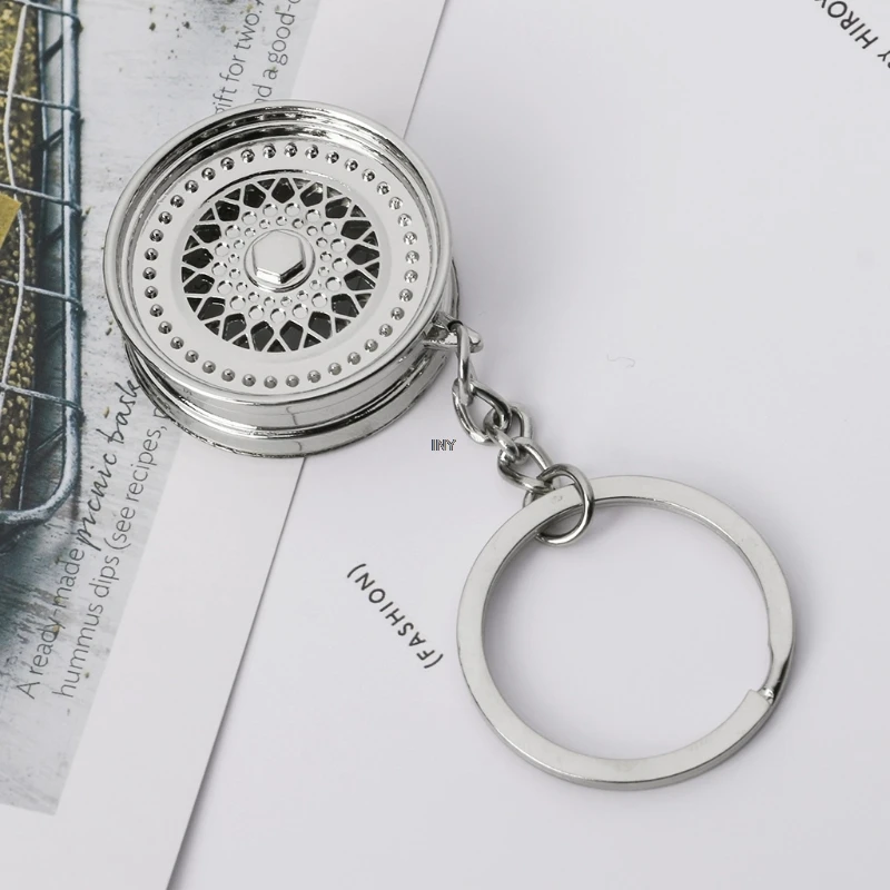 

Wheel Rim Keychain Hot Sale Creative Car Part Accessories Car Model Keyring Key Chain Ring Keyfob Keyring INY