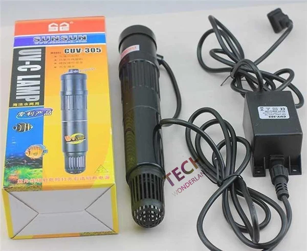 SUNSUN CUV 305 حوض السمك للدبابات الأشعة فوق البنفسجية تعقيم ضوء الأشعة فوق البنفسجية مصباح المياه انارات مبيد للجراثيم يقضي على الطحالب مزيل العر...