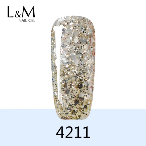 Ibdgel блестящим алмазным напылением УФ-гель для ногтей Серебряный Алмазный гель для ногтей Полировка для ногтей Отмачивание от 52 цветов Гель-лак - Цвет: 4211