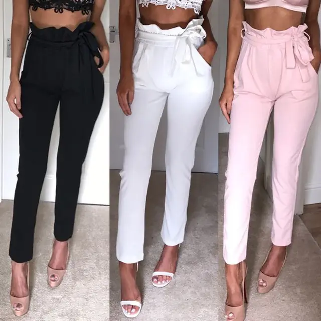 New Women High Waist Pants Women looks Slim &Skinny Pure