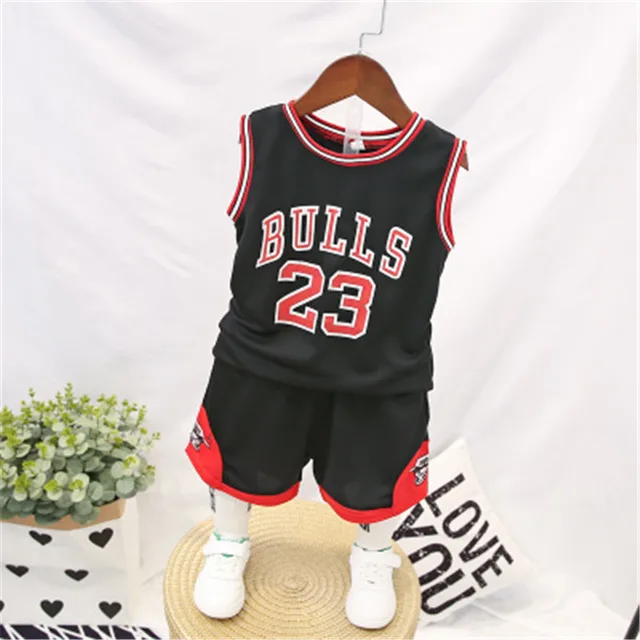 2pcs set Toddler boy summer sport clothes child's basketball uniform baby Kids boys girls