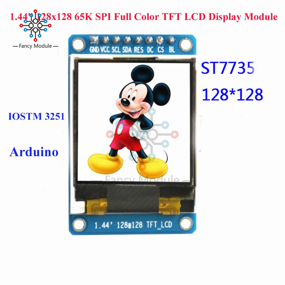 

1.44" inch 128x128 65K SPI Color TFT LCD Display Module Replace OLED for Arduino GW