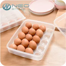 Neo 20 grid ei aufbewahrungsbox hartplastik ei fall/organizer/halter box/container ei dispenser für kühlschrank