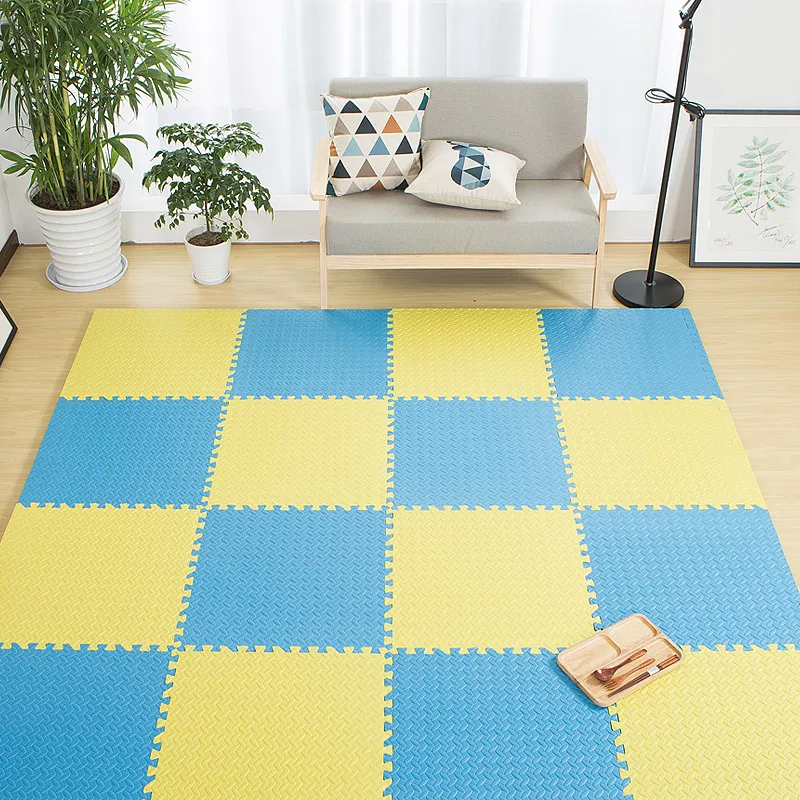 Each 30X30cm 1.2cm thick 10pcs/lot Interlocking Exercise Tiles Floor Carpet for children play