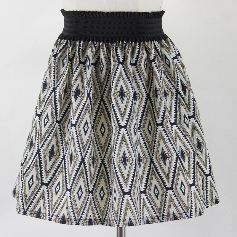 Jaderic Новая мода 1 шт. женская летняя юбка Один размер винтажные Мини шифоновые плиссированные юбки с высокой талией Короткая юбка - Цвет: 12