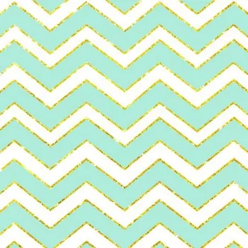 

Blue Gold White Chevron Striped Wall backdrops Vinyl cloth High quality Computer print children kids background