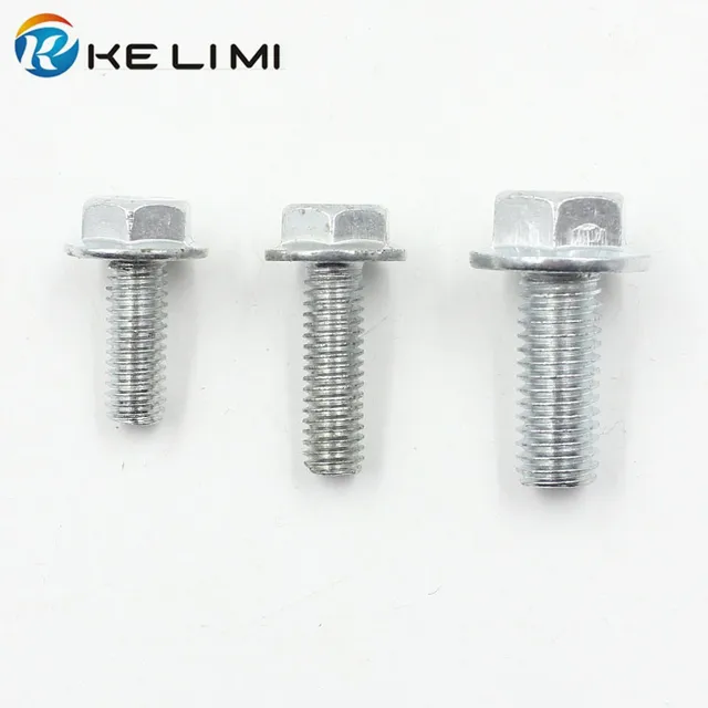 Kelimi 5x Car Metal 10mm 12mm Hex Bolts Metric Thread Retainer Auto