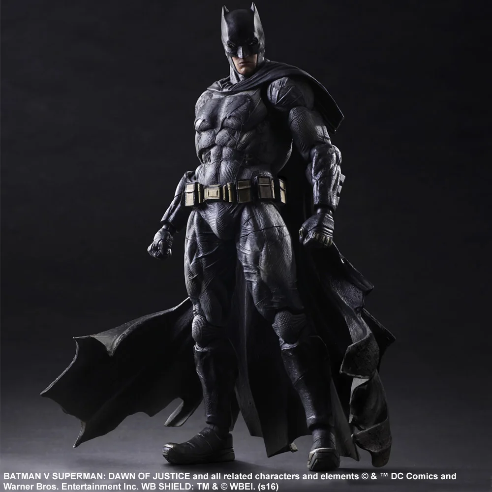 Play Arts KAI Batman v Superman Dawn of Justice № 1 Бэтмен ПВХ фигурка Коллекционная модель игрушки 25 см