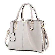 2017 New Bags for Woman Concise Leisure Fashion Elegant Office Ladies Handbags Solid Color Pink Sky Blue Green Wine Red Tote Bag