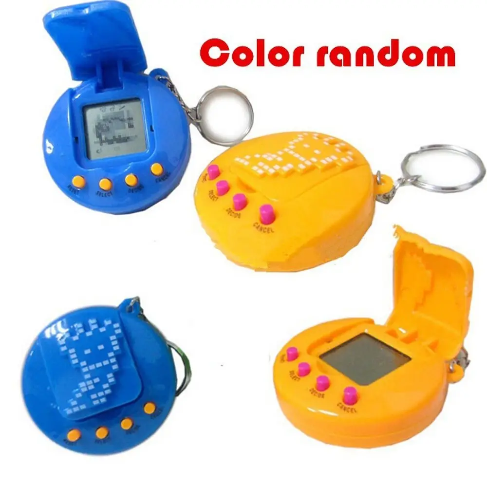 

Hot Nostalgic Toy 49 Pets in One Virtual Pet Cyber Pet Key Chain Toys Electronic & Interactive Christmas Gifts (Color Random)