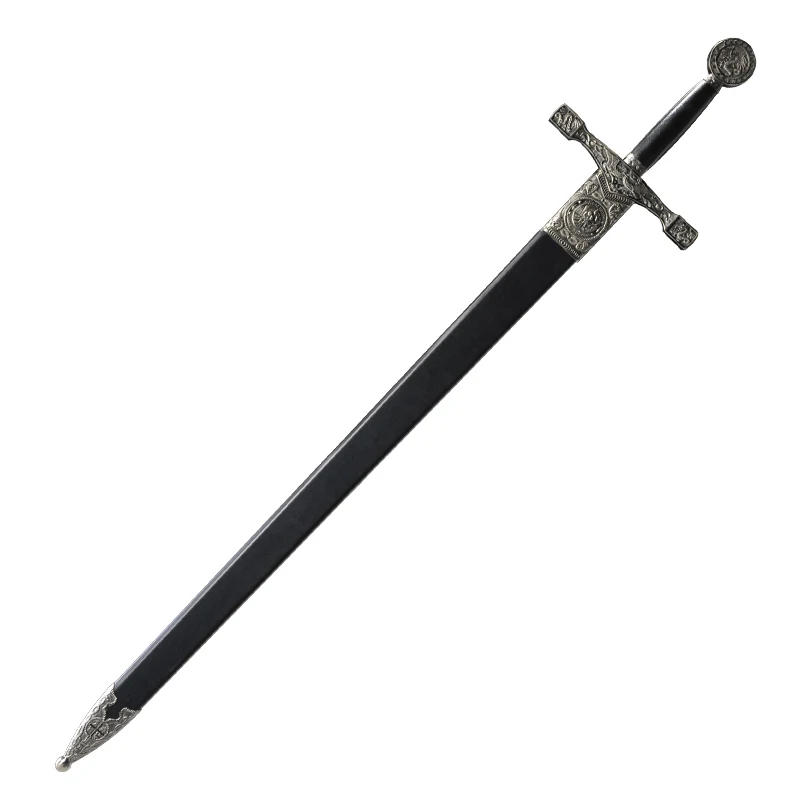Меч короля Артура, Европейский меч крестоносца, длинный меч, длина = 122 см, лезвие из нержавеющей стали, классный домашний декор