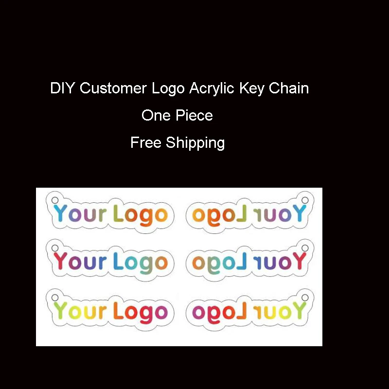 

Customer Logo Acrylic Key Chain Key Ring for Your Own Photo Own Logo DIY Logo Key Rings Key Chains