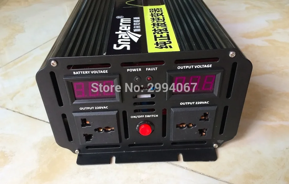 3000 Вт ЖК дисплей решетки инвертор питания DC12V 24V 48V к AC220V/230 V/240 V 50HZ 60HZ Чистая