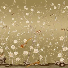 Beibehang пользовательские обои фото КИТАЙСКИЙ HD ручная роспись ручка и птица картина ТВ диван гостиная спальня фрески 3d обои