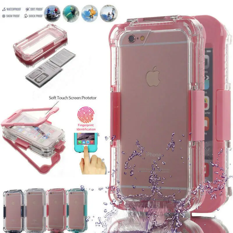 

For IPhone X XS MAX XR 6/7/8 Plus Case Waterproof Dirt Shockproof Full Cover Mobile Phone Cases