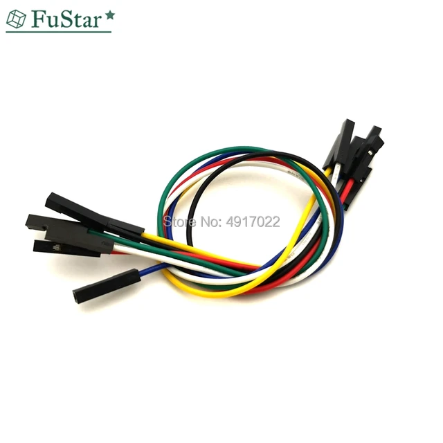 2.54mm 6pin Female Jumper Wire Dupont Cable  Dupont Cable 4pins Male  Female - Connectors - Aliexpress