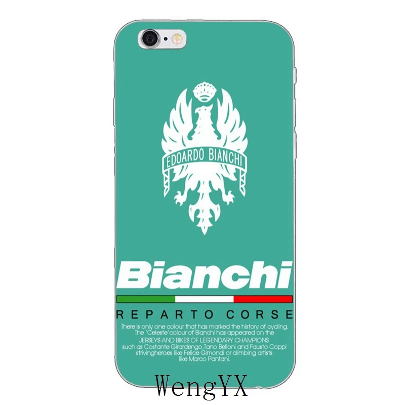 Bianchi велосипед логотип тонкий силиконовый мягкий чехол для телефона для Apple iPhone 4 4S 5 5S 5c SE 6 6s 7 8 plus X XR XS Max - Цвет: bianchi-bike-A-18