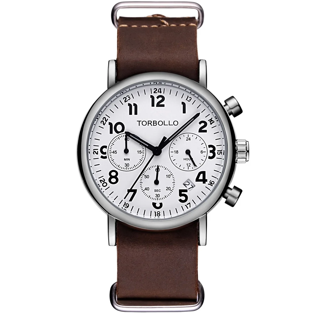 Torbollo бренд Часы Для мужчин Роскошные Кварцевые часы Мода Повседневное Бизнес мужские наручные часы кварцевые часы Relogio