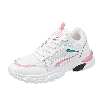

YRRFUOT Spring New Women's Shoes High Quality Trend Breathable Sneakers for Women Outdoor Non-slip Thick Bottom Running Shoes