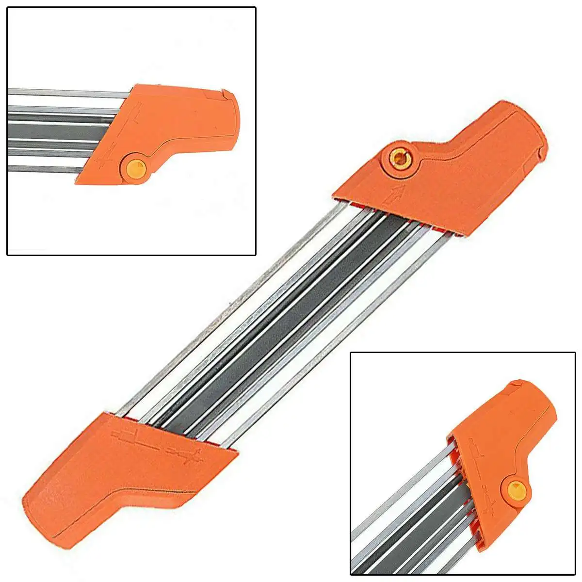 

Easy Chainsaw 2 in 1 Chain Sharpener File 3/8p 4.0 mm for STIHL 56057504303 Replacement Chain Grinding Sharpening Tool Parts