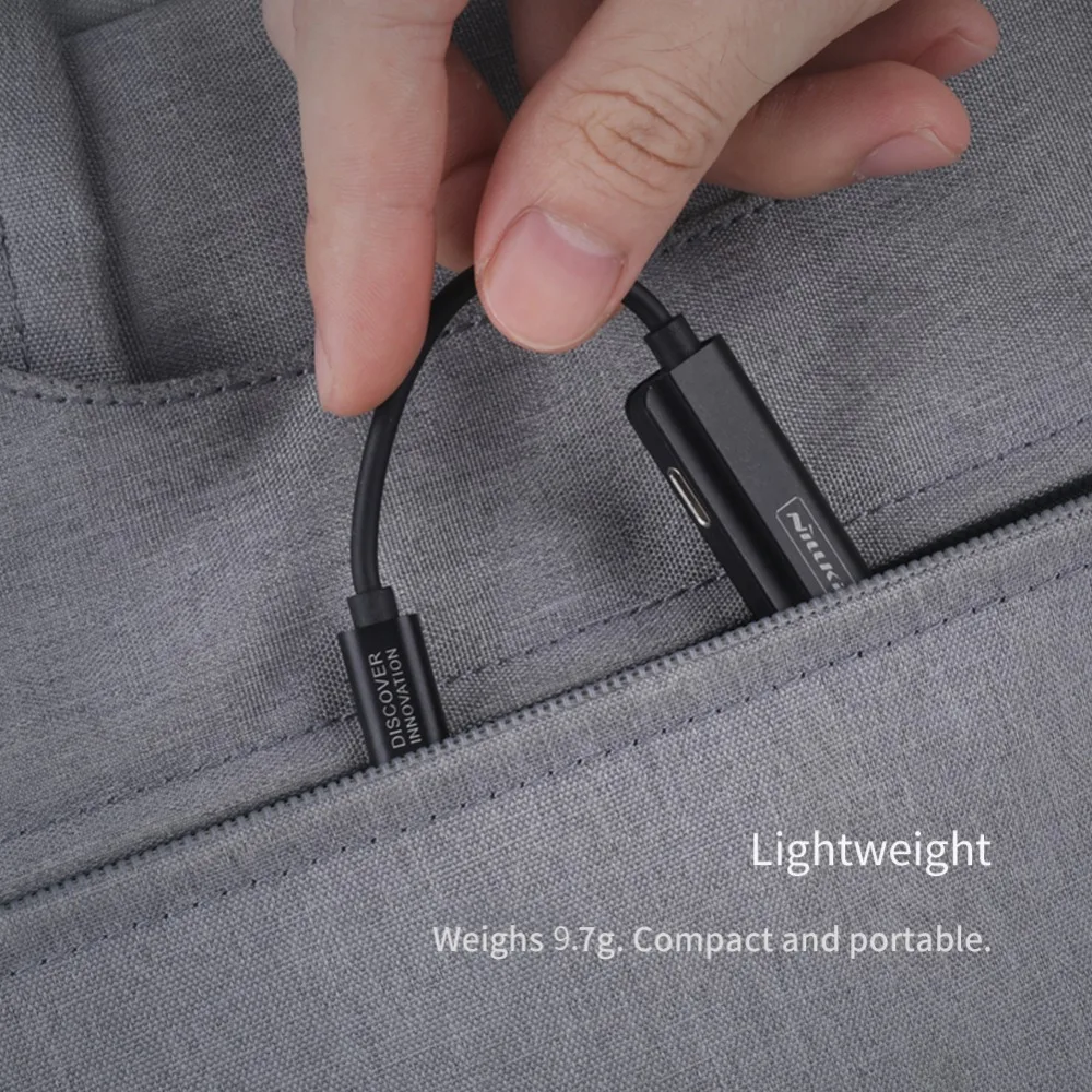 NILLKIN 3.5mm Audio Cable for iPhone Charging AUX Cable Lighting Earphone Cable 2 in 1 Headphone Adapter for iPhone X 8 7 7 Plus