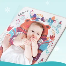 Милые детские подгузники с мультяшным рисунком матрас многоразовый детский пеленальный коврик водонепроницаемый дышащий подгузник для новорожденного коврик хлопок лист пеленальный коврик