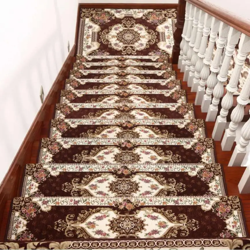 Beibehang Европейский лестничный коврик без клея самоклеющиеся твердые деревянные Нескользящие коврики коридор ковер Шаг Коврик украшение дома