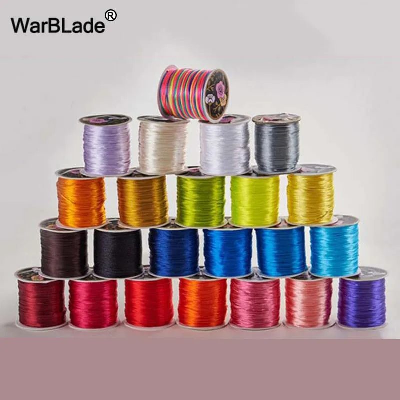 Jewelry Making Accessories 100M 0.8mm 1mm 1.5mm 2mm Cotton Cord Nylon Cord Thread String DIY Tassels Beading Braided Bracelet