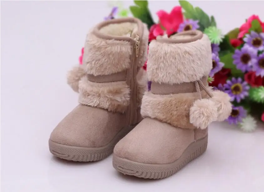 Girl's ball snow boots-22