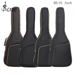 38/39 40/41 Inch Oxford Fabric Guitar Case Colorful Edge Gig Bag Double Straps Padded 10mm Cotton Soft Waterproof Backpack