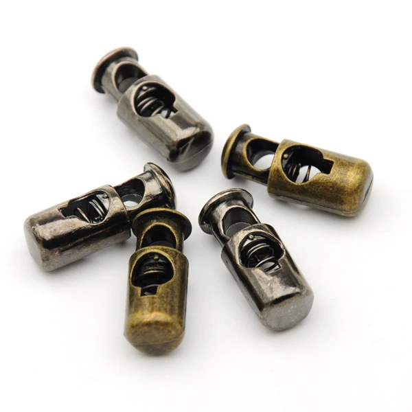 Wholesale 40pcs/lot metal alloy stoppers toggle cord locks Drawstring