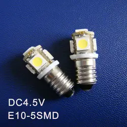 Высокое качество DC4.5V E10 LED Лампочки, E10 Предупреждение сигнала, пилот Лампы для мотоциклов, Световые индикаторы, инструмент лампы Бесплатная